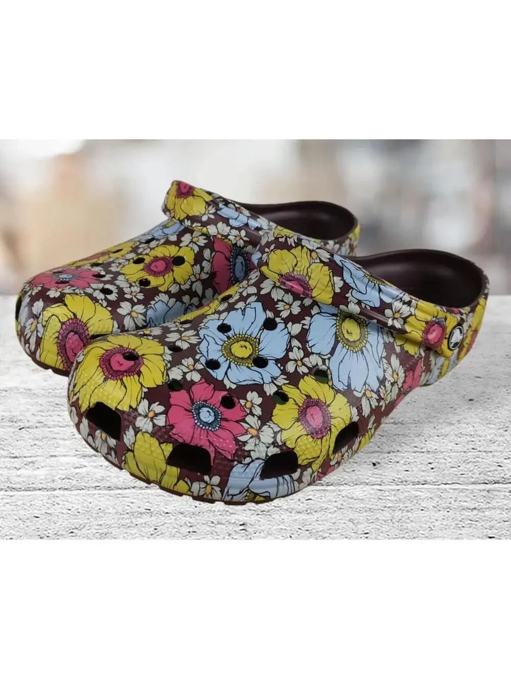 Crocs Classic Retro Floral Clog US Men's Size 13 208954 NEW NWT